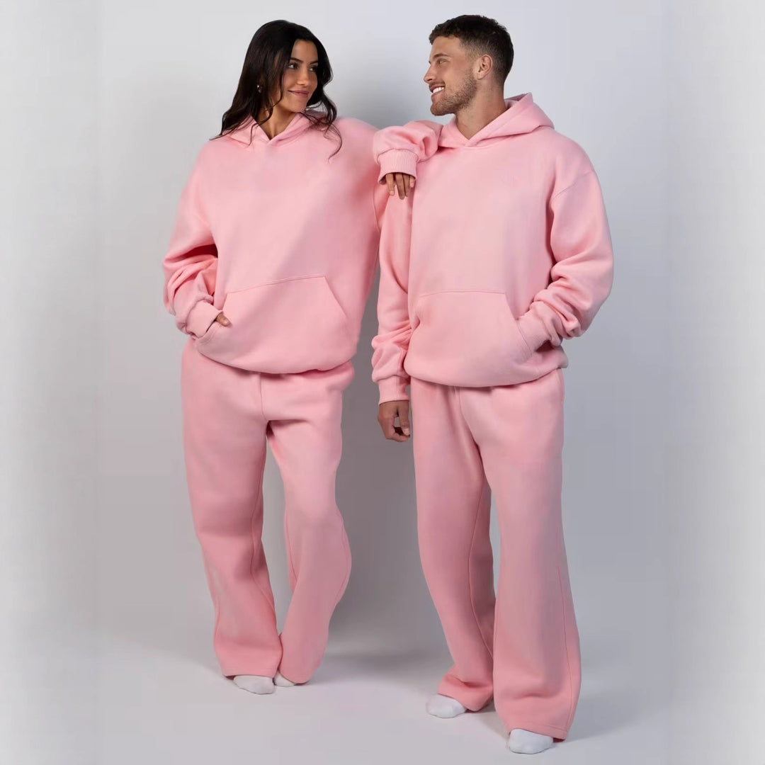 Damen lässiger Kapuzenpullover mit weitem Schnitt und Kängurutasche EB