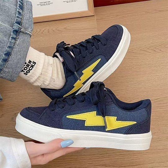 Damen Sneakers mit dynamischem Blitzdesign und bequemer Dämpfung EB