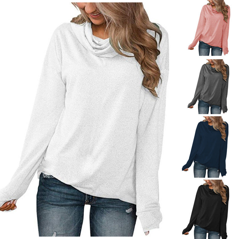 Damen Legerer Rollkragenpullover mit weichem Material EB