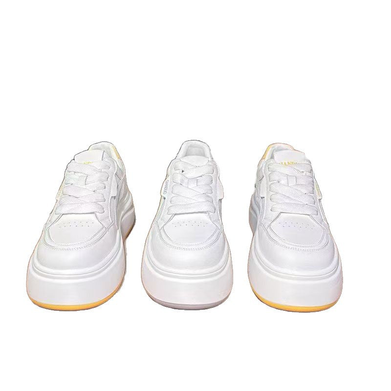 Damen modische Plateau-Sneaker mit atmungsaktivem Obermaterial und dämpfender Sohle EB