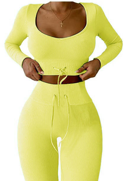 Damen Rippstrick Set mit verstellbarem Bund EB