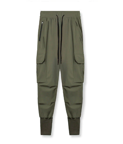 Damen Cargo-Hose mit praktischen Reißverschlusstaschen und elastischem Bund EB