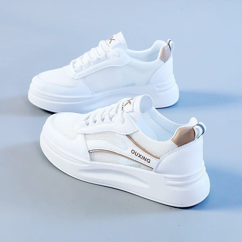 Damen modische Sneaker mit atmungsaktivem Obermaterial und dämpfender Sohle EB