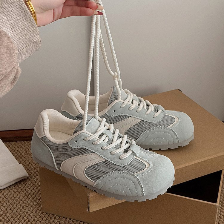 Damen Sportliche Freizeitsneaker mit atmungsaktiver Mesh-Oberfläche und rutschfester Sohle EB