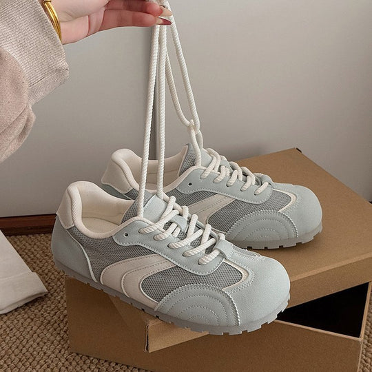 Damen Sportliche Freizeitsneaker mit atmungsaktiver Mesh-Oberfläche und rutschfester Sohle EB
