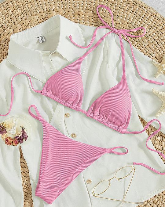 Damen Triangel-Bikini mit raffiniertem Bindesystem EB