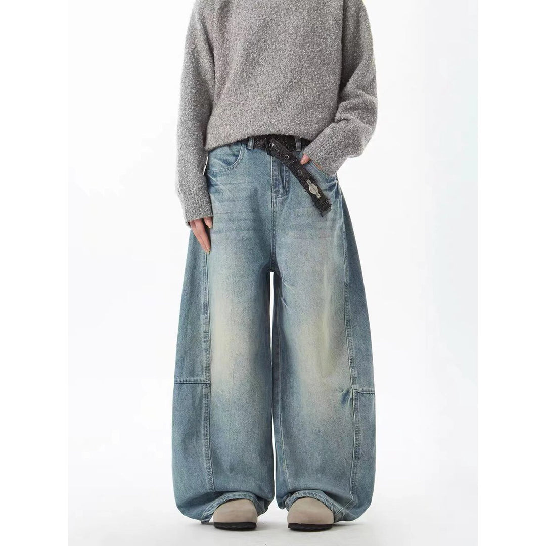 Damen Weit geschnittene Jeans im Urban-Style EB