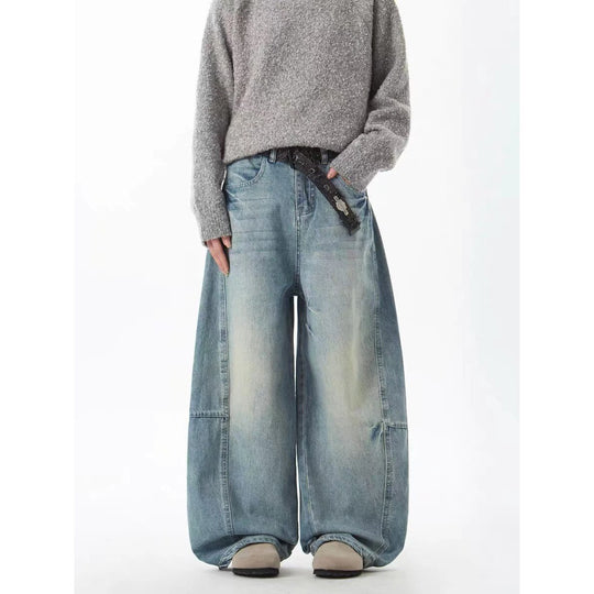 Damen Weit geschnittene Jeans im Urban-Style EB