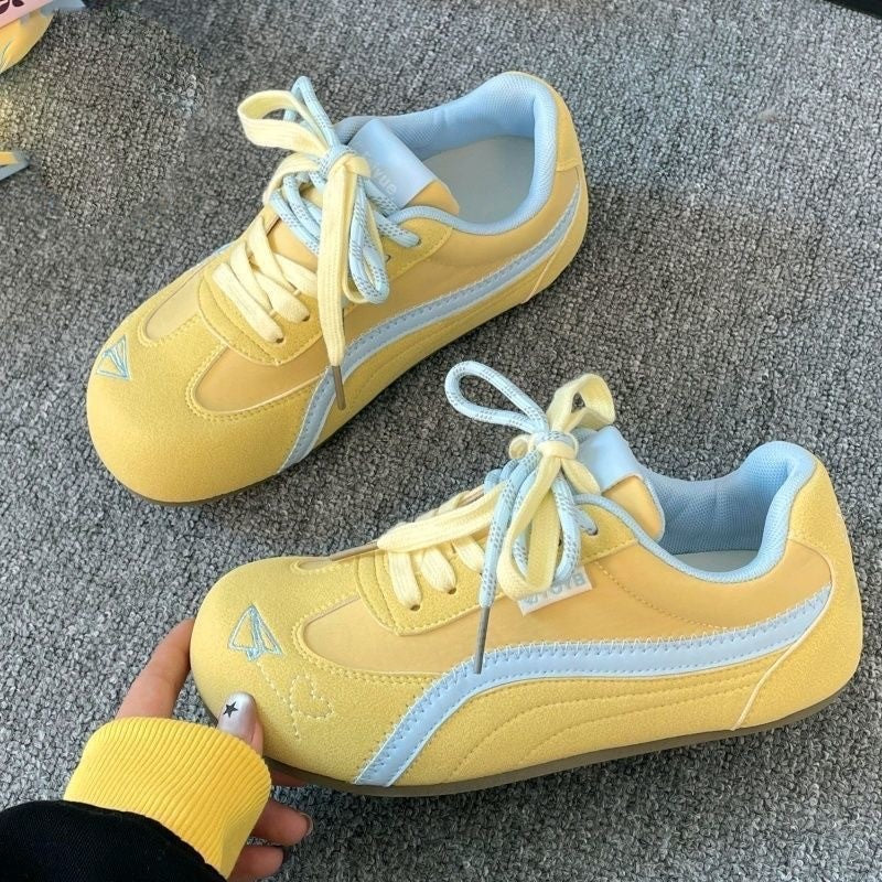 Damen Sportliche Sneaker mit atmungsaktiver Oberflächenstruktur und flexiblem Komfortdesign EB