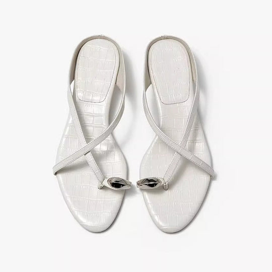 Damen Exklusive und modische Sandalen mit verziertem Riemen EB