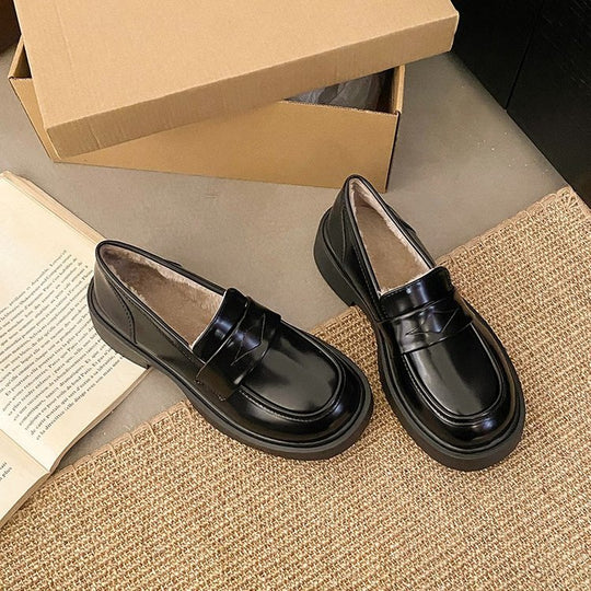 Damen elegante Mokassins mit wärmendem Innenfutter EB