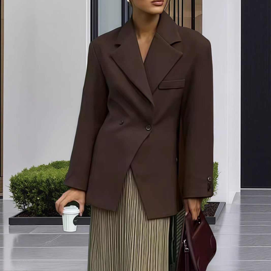 Damen Stilvolle und elegante Doppelreiher-Jacke EB