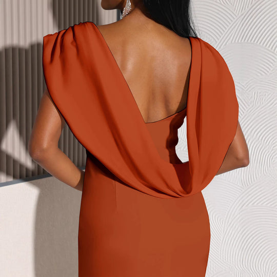 Damen Etuikleid mit eleganter Drapierung EB