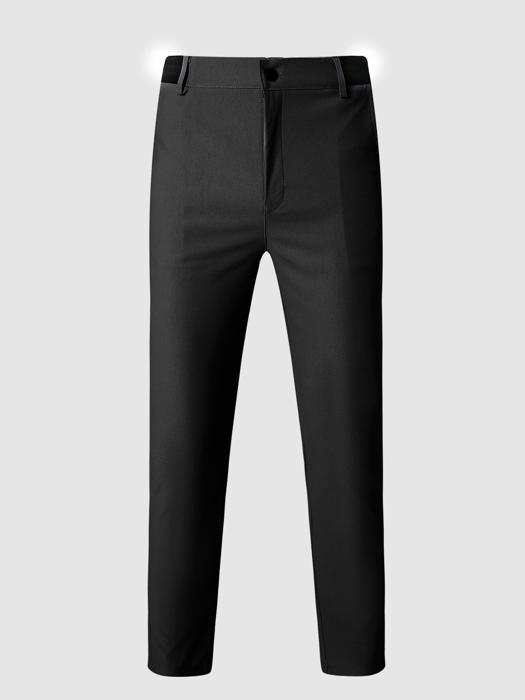 Herren elegante Slim-Fit Freizeithose mit elastischem Bund und klassischen Details EB