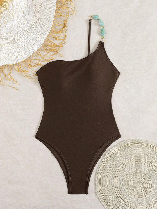 Damen Eleganter Schwimmanzug mit schmalen Trägern und figurschmeichelndem Schnitt EB