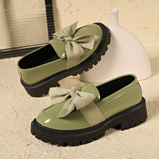 Damen Clogs mit voluminösem Schleifen-Design und rutschfester Sohle EB