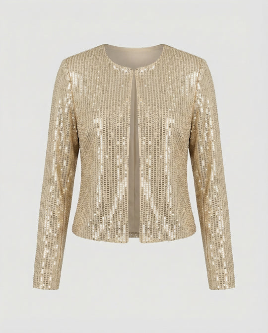Damen Strickjacke mit Glitzereffekt – EB