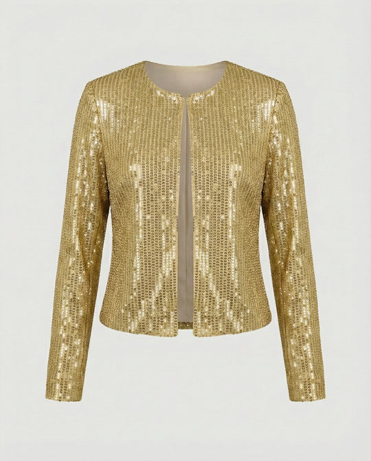 Damen Strickjacke mit Glitzereffekt – EB