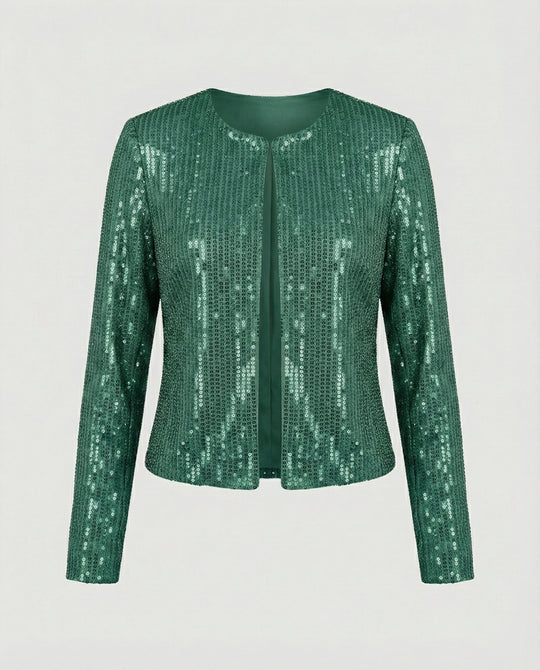 Damen Strickjacke mit Glitzereffekt – EB