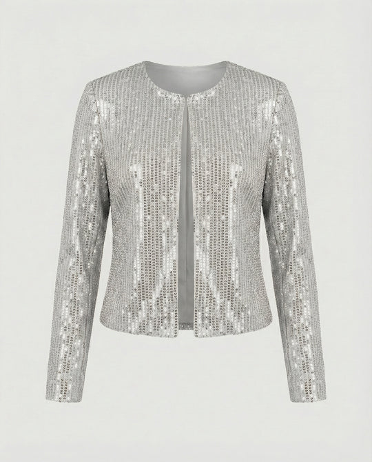 Damen Strickjacke mit Glitzereffekt – EB
