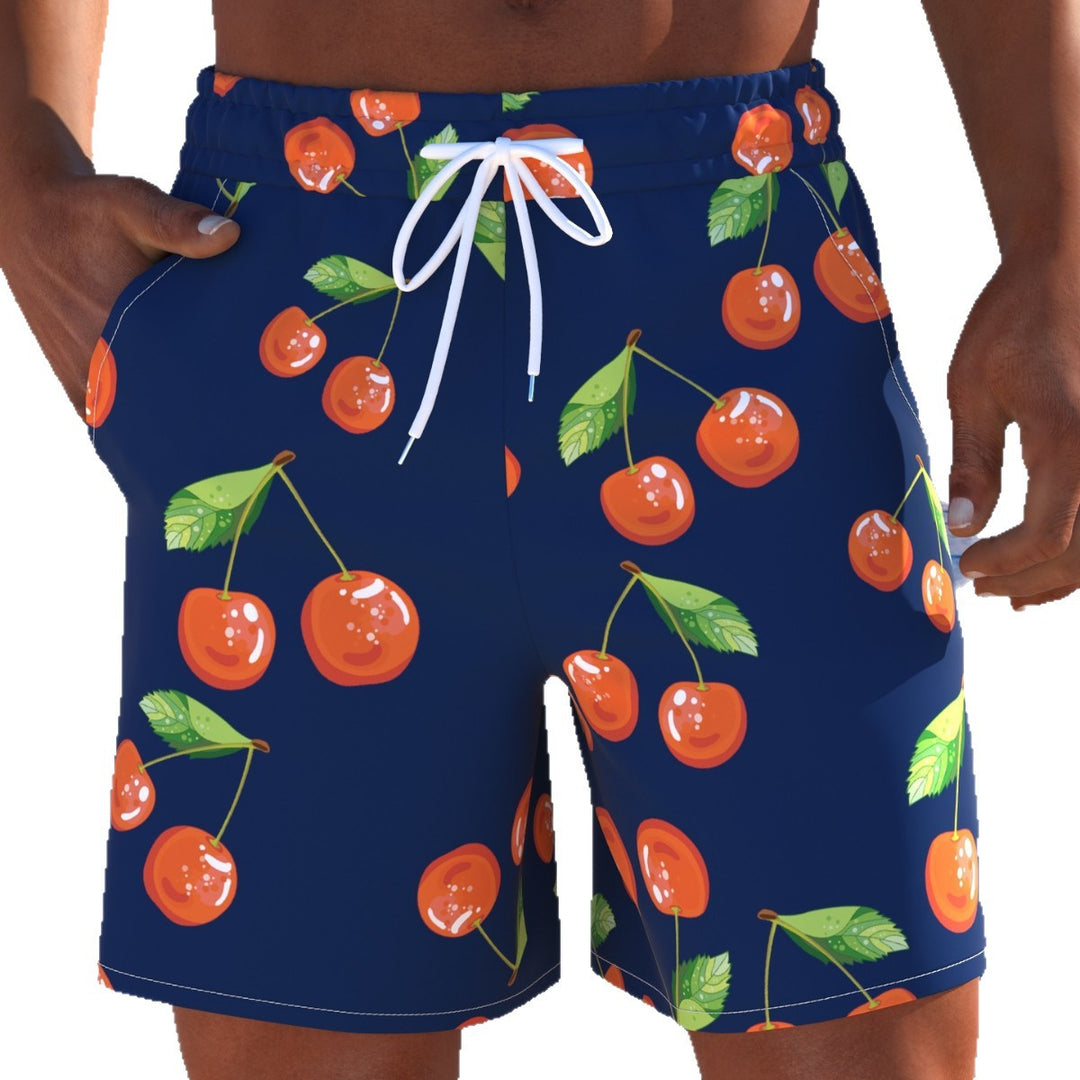 Herren Schwimmmode mit frischem Kirschdesign und bequemer Passform EB