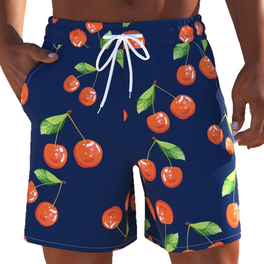 Herren Schwimmmode mit frischem Kirschdesign und bequemer Passform EB
