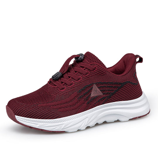 Damen Sportliche Lauf-Sneaker mit atmungsaktivem Obermaterial und elastischem Schnellschnürsystem EB