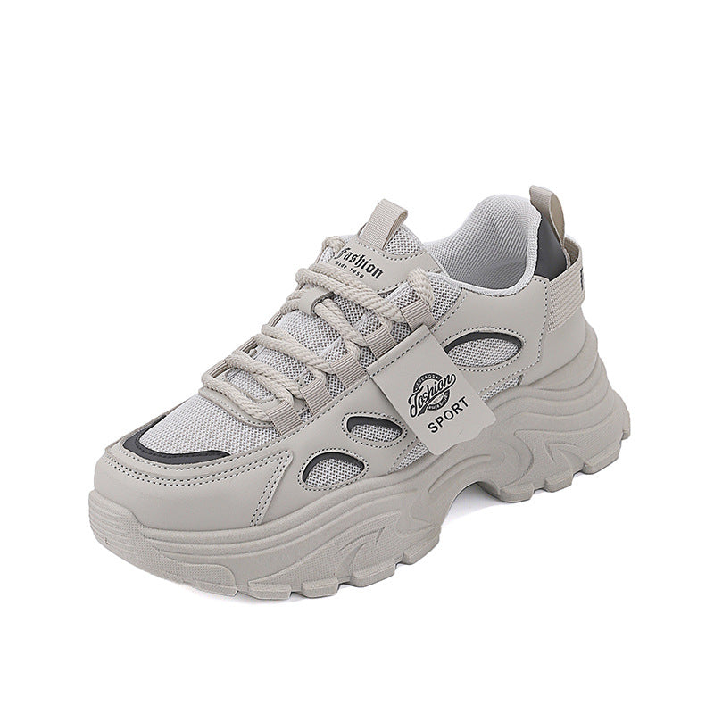 Damen sportliche Chunky Sneakers mit rutschfester Sohle und innovativem Design EB