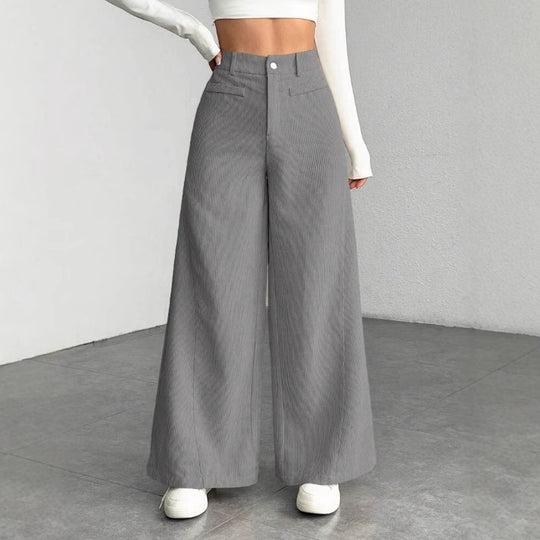 Damen Weite Cordhosen EB