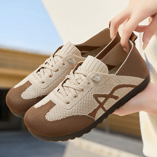 Damen Atmungsaktive Komfort Sneakers mit elastischem Obermaterial EB