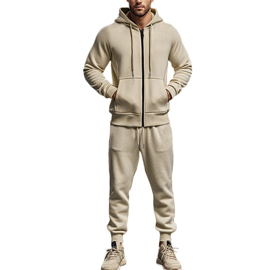 Herren Sportliches Freizeit-Set mit Kapuze und Reißverschluss EB