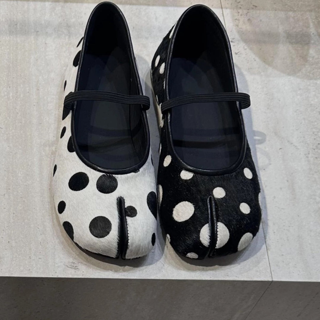 Damen Ballerinas mit trendigem Punktdesign und bequemer Passform EB