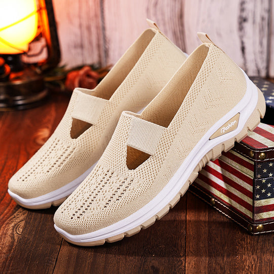 Damen Atmungsaktive Slip-On Freizeitschuhe EB