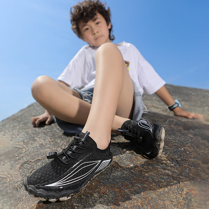 Damen wasserdichte Badeschuhe mit flexibler Sohle und rutschfester Laufsohle EB