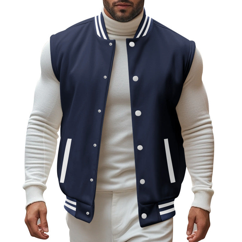 Herren trendige Collegejacke mit sportlichem Schnitt EB