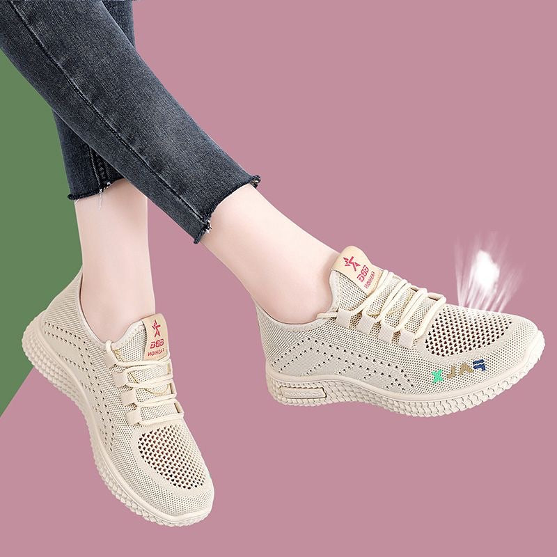 Damen Luftige Freizeitsneaker mit atmungsaktiver Mesh-Oberfläche EB