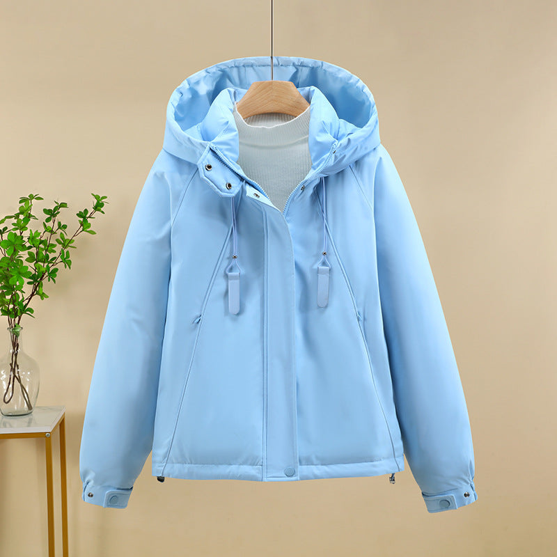 Damen Funktionale Softshelljacke mit verstellbarer Kapuze und hochwertigen Reißverschlüssen EB