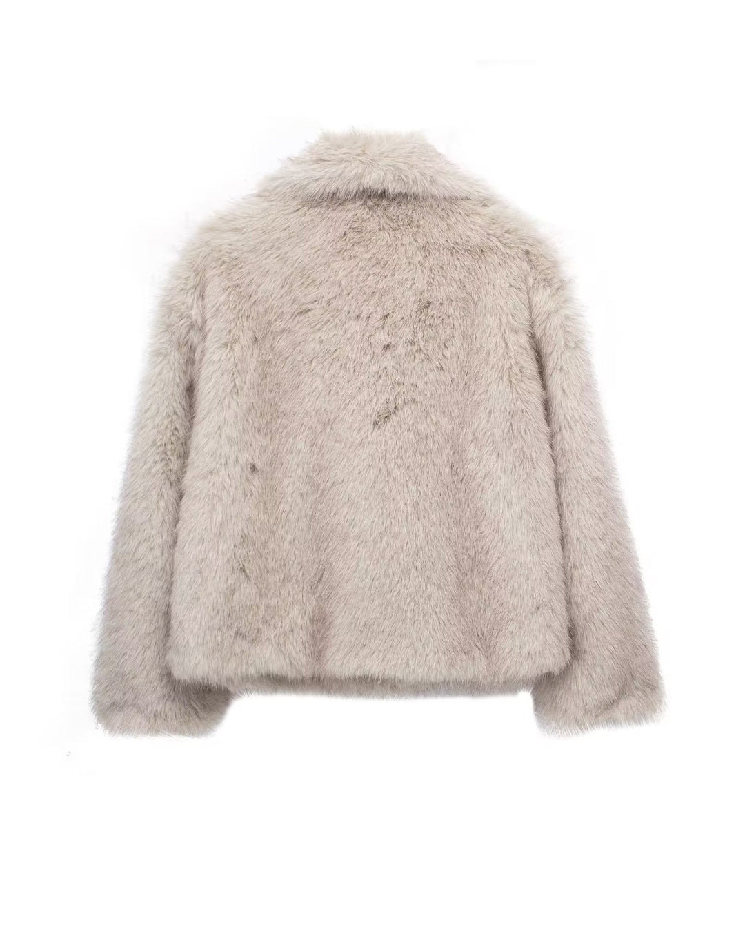 EB | Embrace Cropped Große Revers Plüschjacke