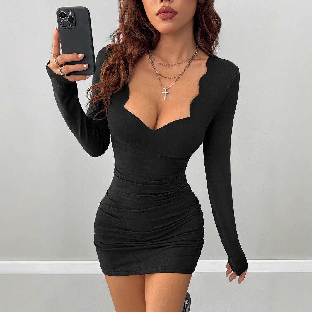 Damen figurbetontes Minikleid mit besonderen Ausschnitten EB
