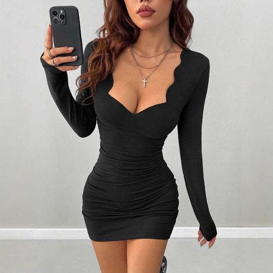 Damen figurbetontes Minikleid mit besonderen Ausschnitten EB
