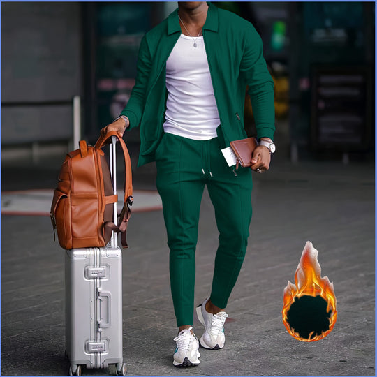 Herren modische Reisedaunenjacke mit funktionalen Taschen und elastischem Bund EB