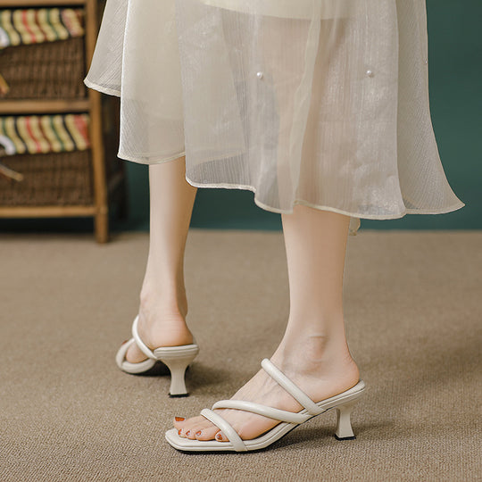 Damen Komfortable Stiletto-Sandaletten mit eleganten Riemen EB