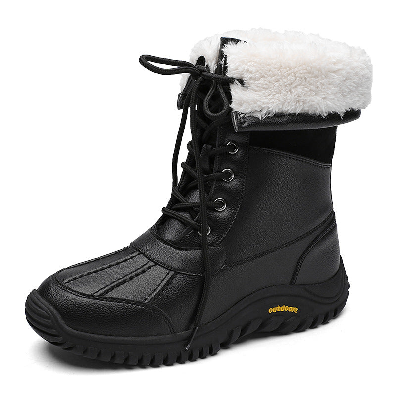 Damen Winterstiefel mit isolierter Fütterung und rutschfester Gummisohle EB