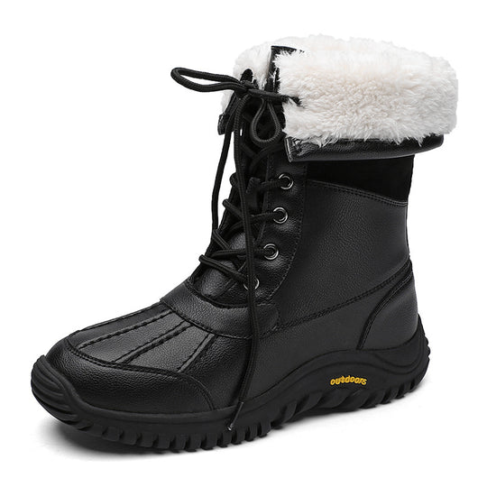Damen Winterstiefel mit isolierter Fütterung und rutschfester Gummisohle EB