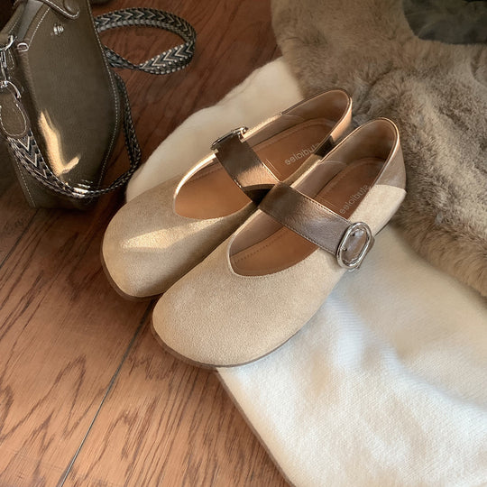 Damen Komfortable Riemchen-Mokassins mit elegantem Schnitt und bequemer Innensohle EB