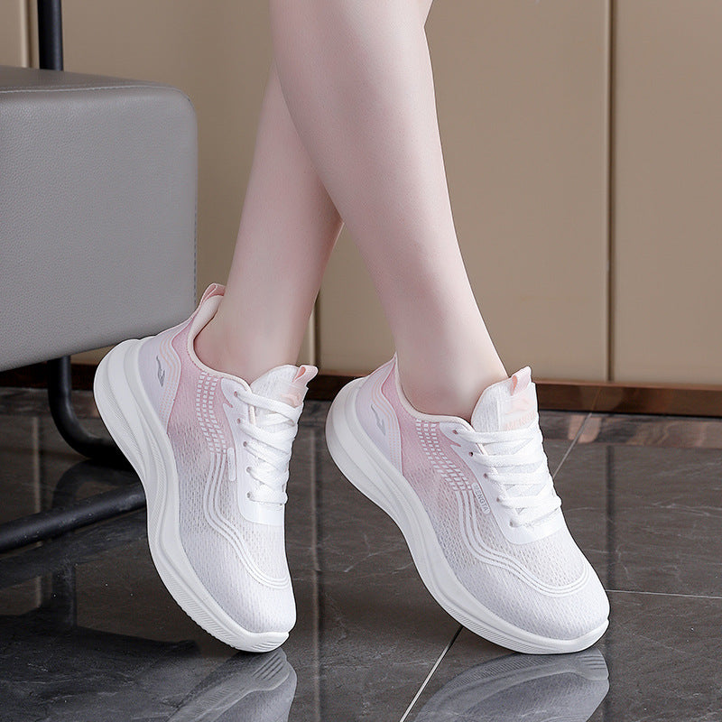 Damen Luxus Lauf-Sneakers mit atmungsaktiver Netzstruktur und bequemer Dämpfung EB