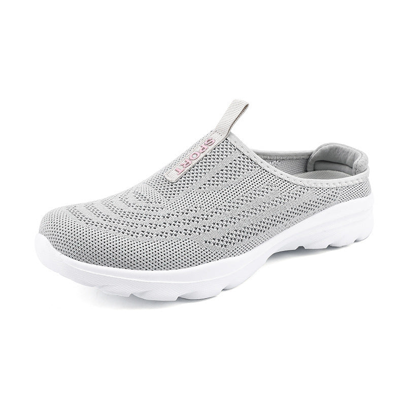 Damen Bequeme Slip-On Freizeitschuhe aus atmungsaktivem Mesh EB