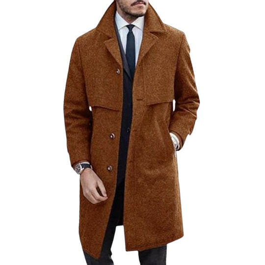 Herren eleganter Wollmantel EB