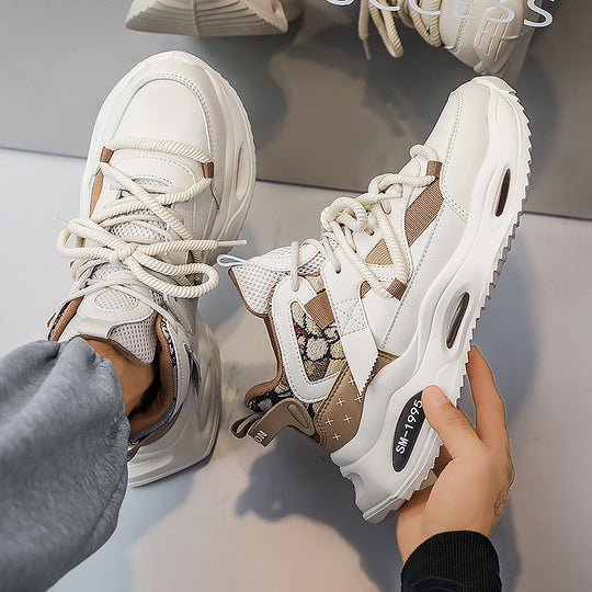 Damen sportliche und atmungsaktive High-Top Sneakers mit innovativer Dämpfungstechnologie EB