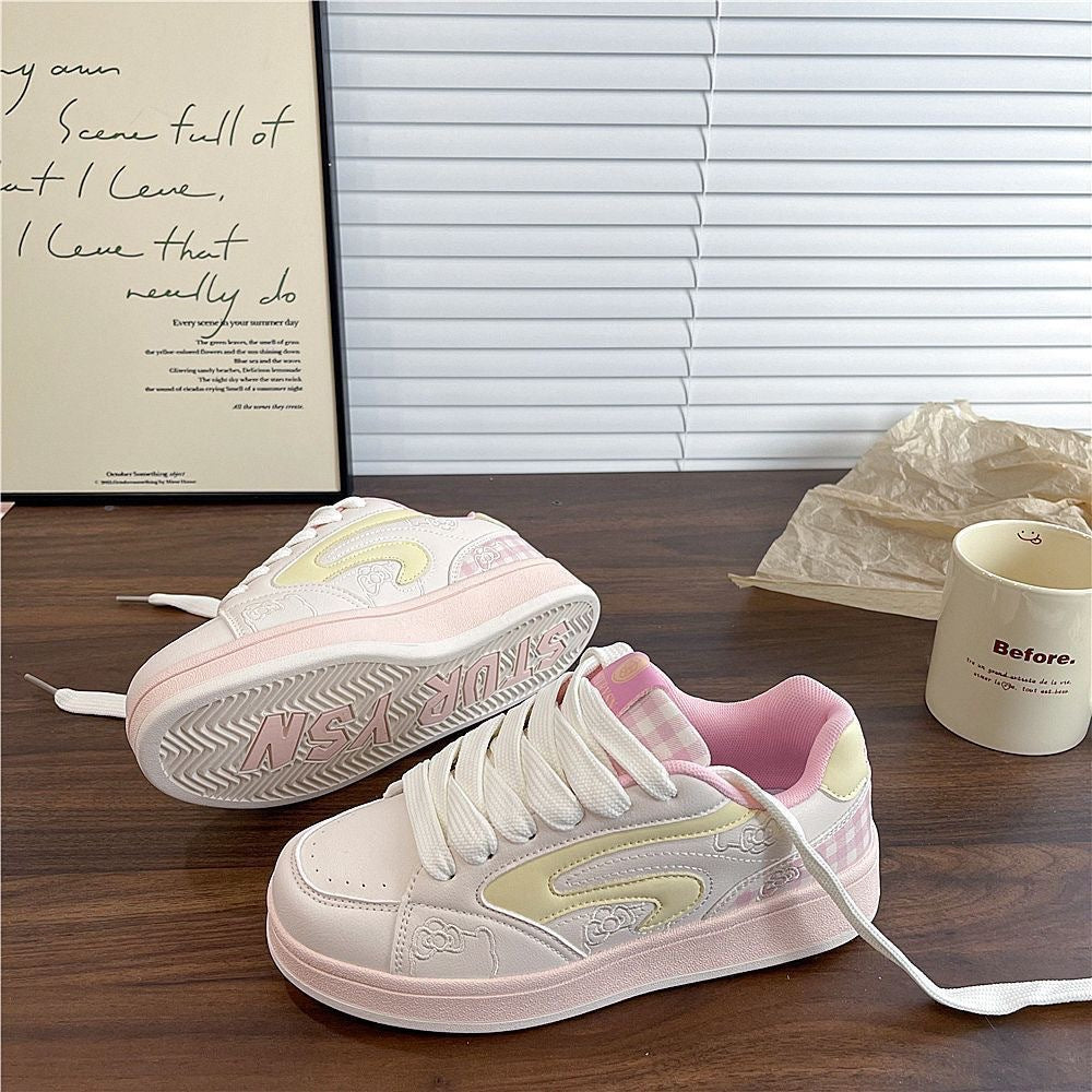 Damen Trendige Sneakers mit verspieltem Design und atmungsaktiver Netzstruktur EB
